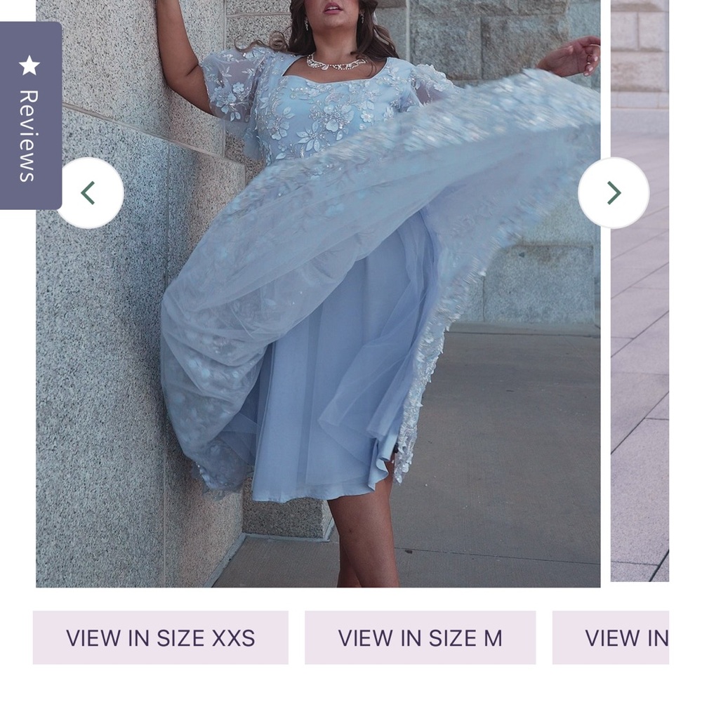 Elegant Blue Floral JessaKae Dress - Picture 8 of 10